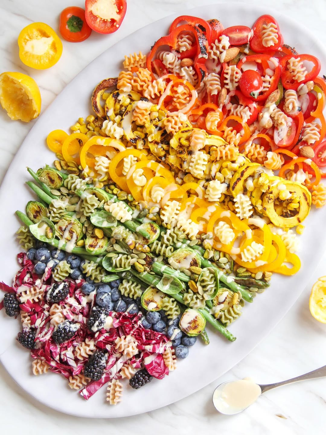 Rice Colored Pasta Rainbow