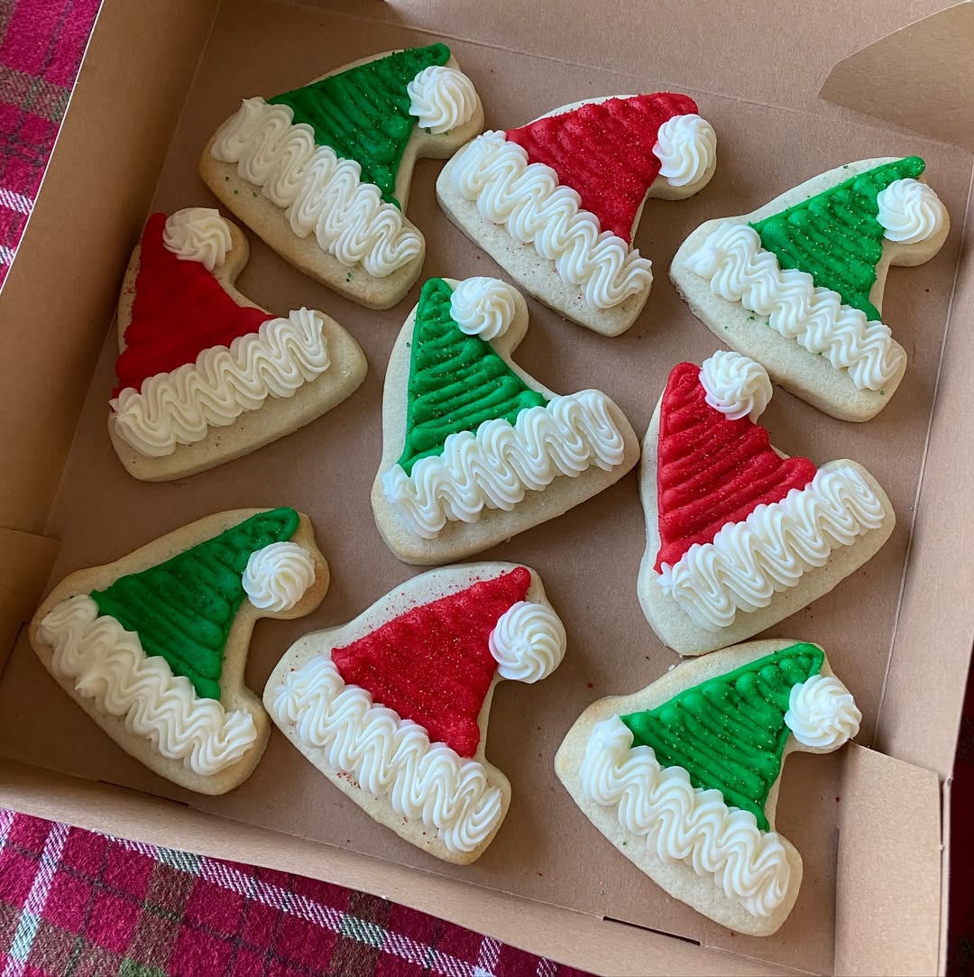 Santa Hat Cookies