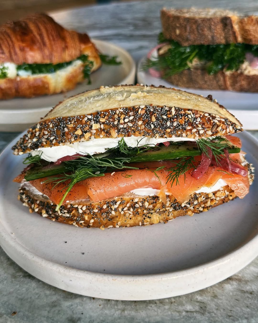 Smoked Salmon & Dill Sandwiches