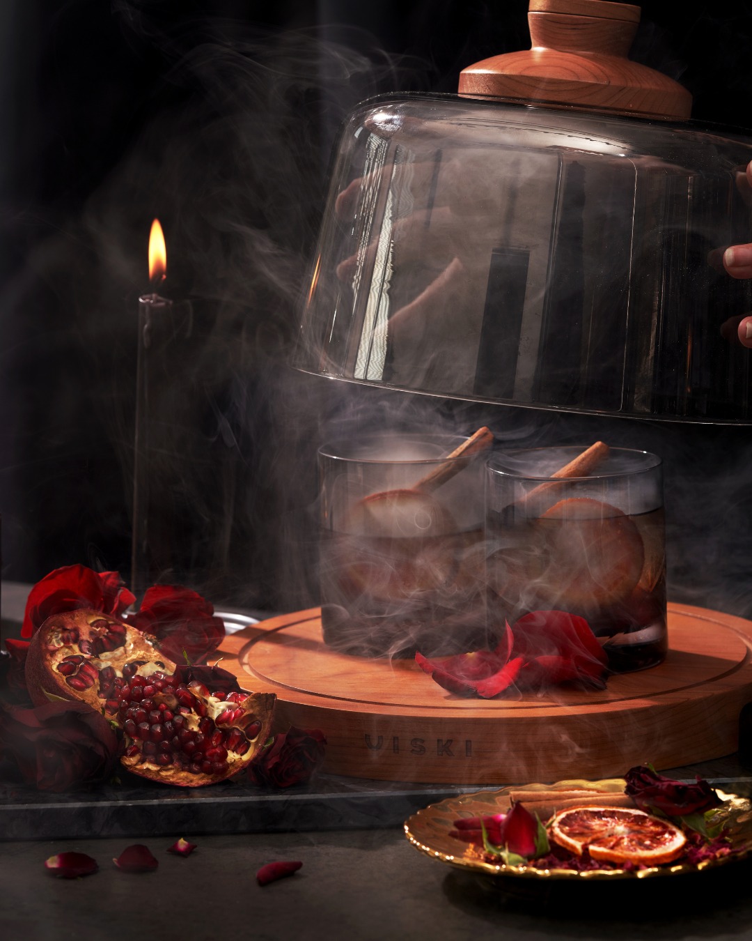 Smoky Bourbon Cocktails