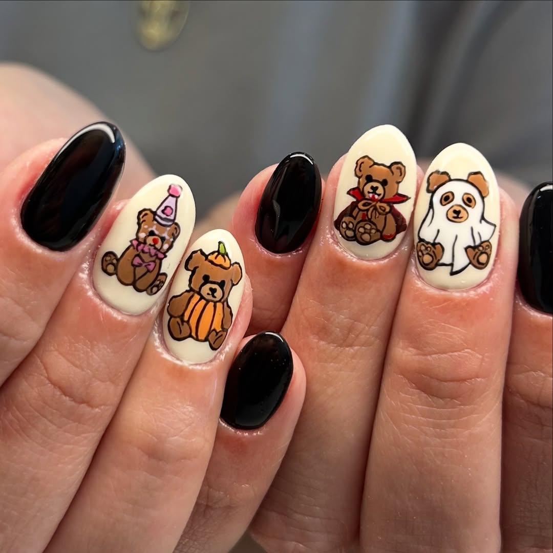Teddy Bear Nails