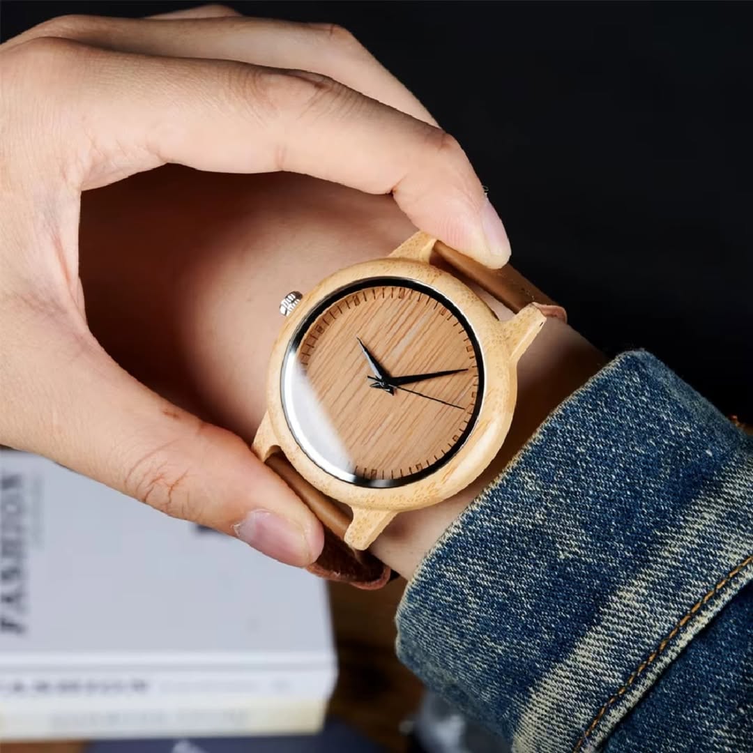 Wooden Engraved Watch