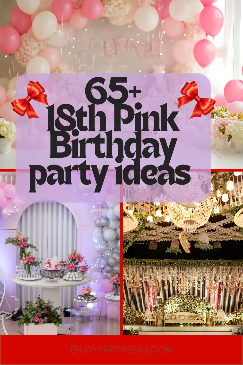 18th birthday party ideas pink