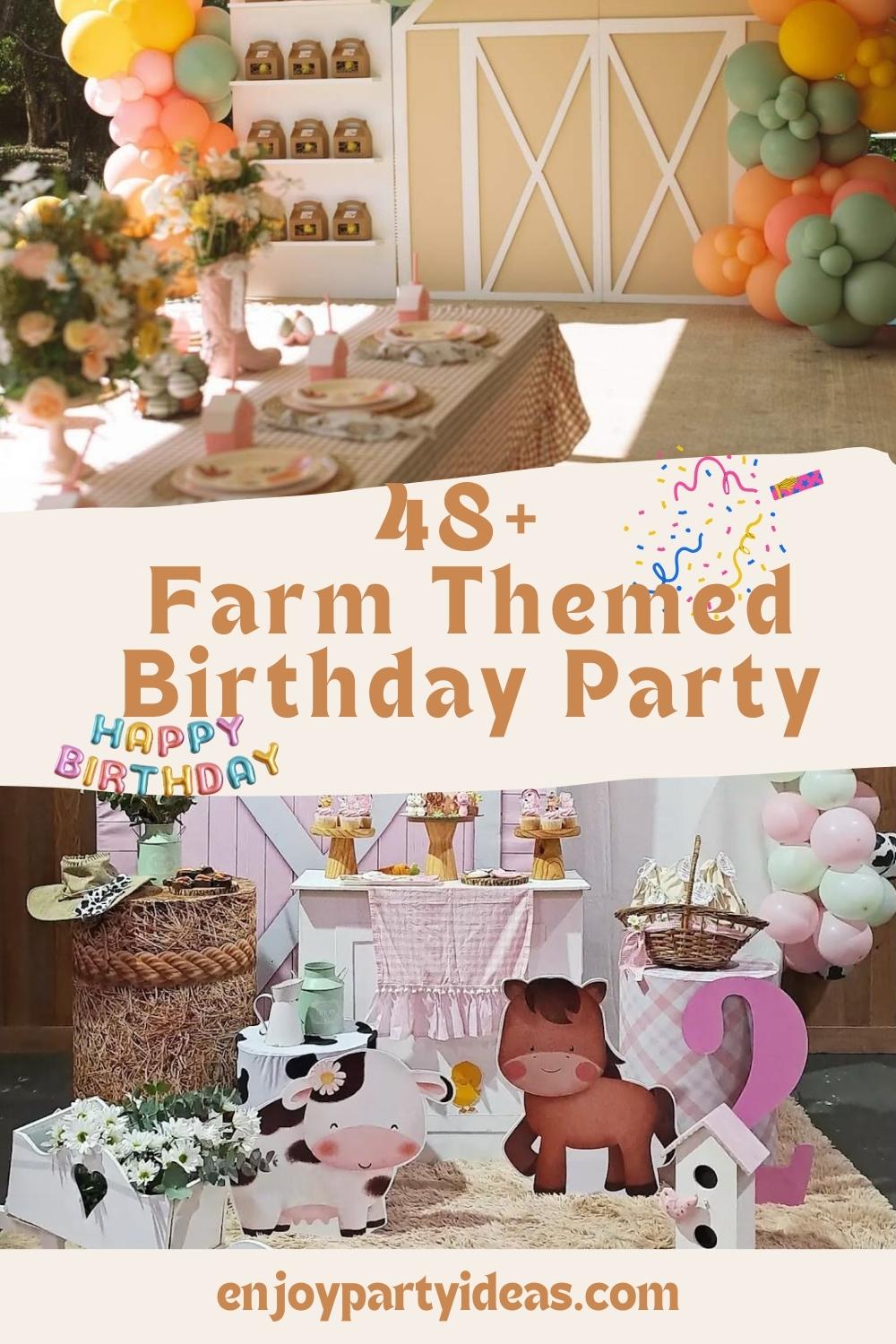 48+ Farm Themed Birthday Party Decorations