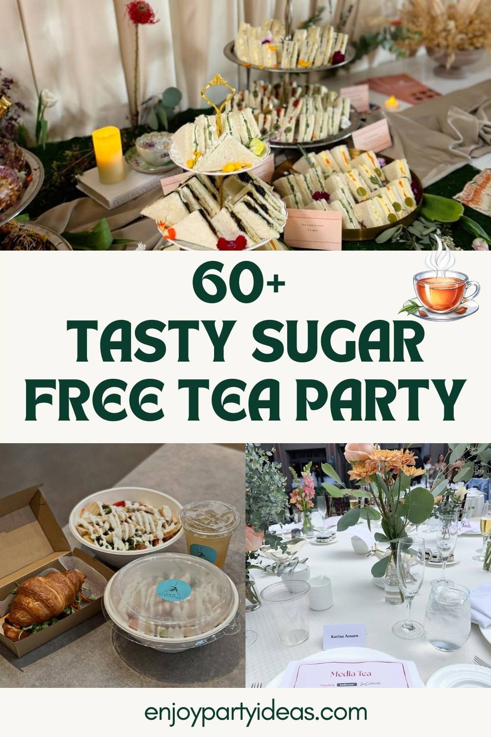 60+ Easy & Tasty Sugar-Free Tea Party