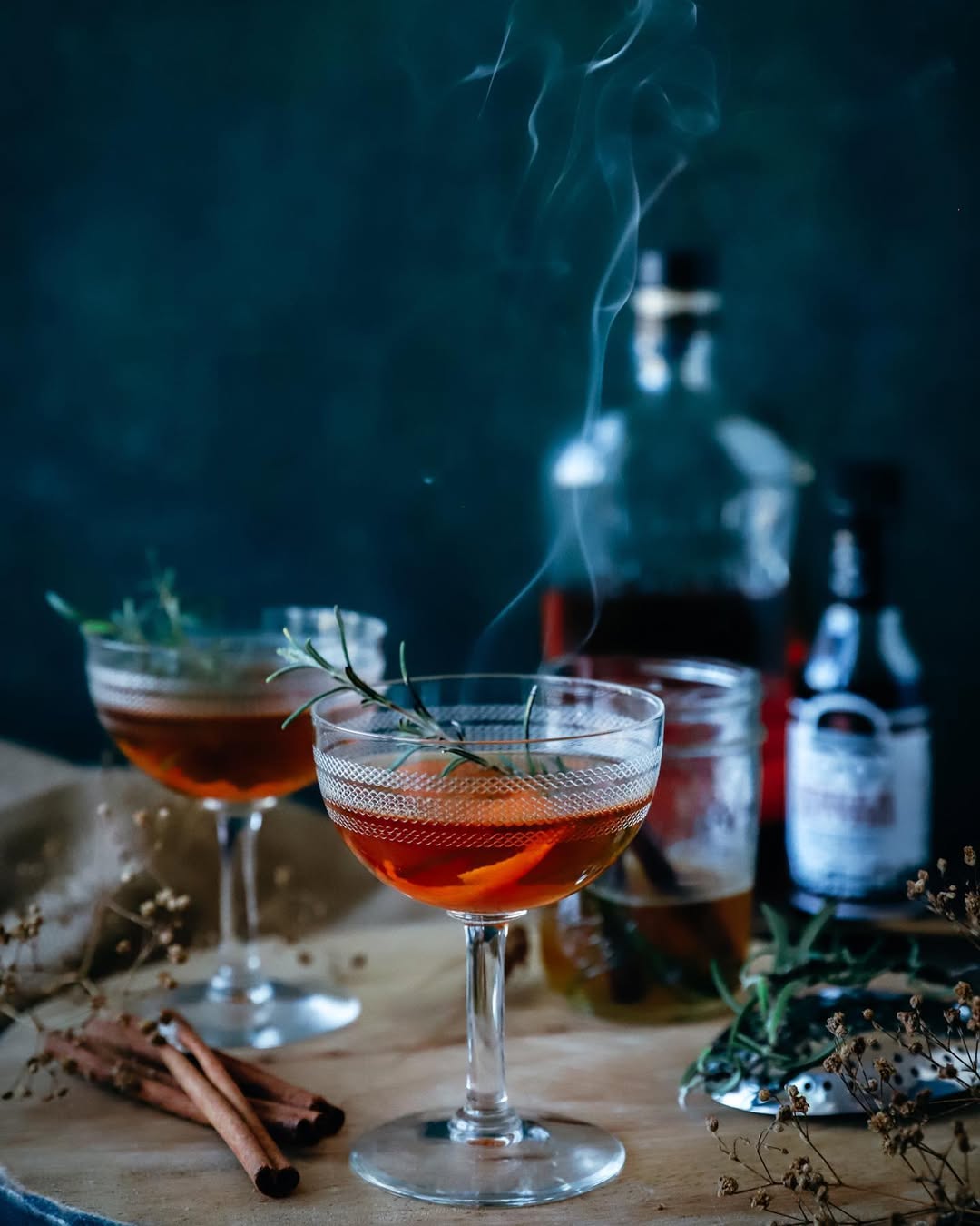 Smoked Rosemary Old Fashioned