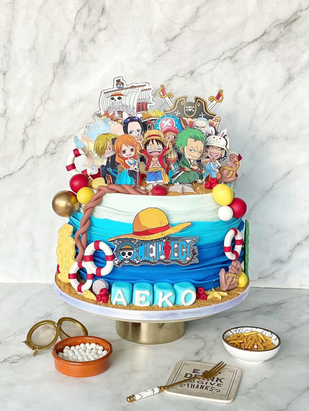 Anime Birthday Party Food & Cake Ideas 