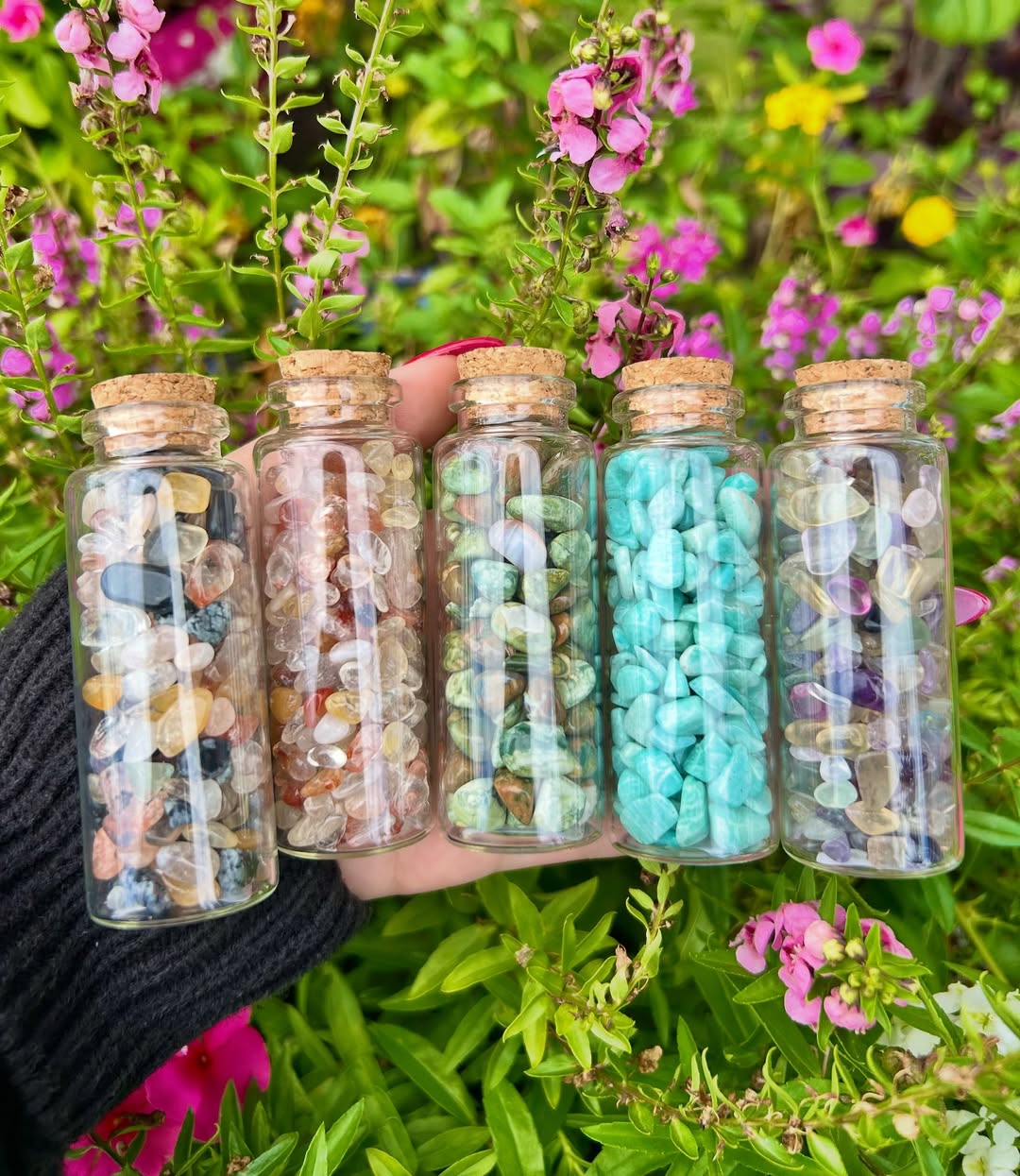 DIY crystal jars