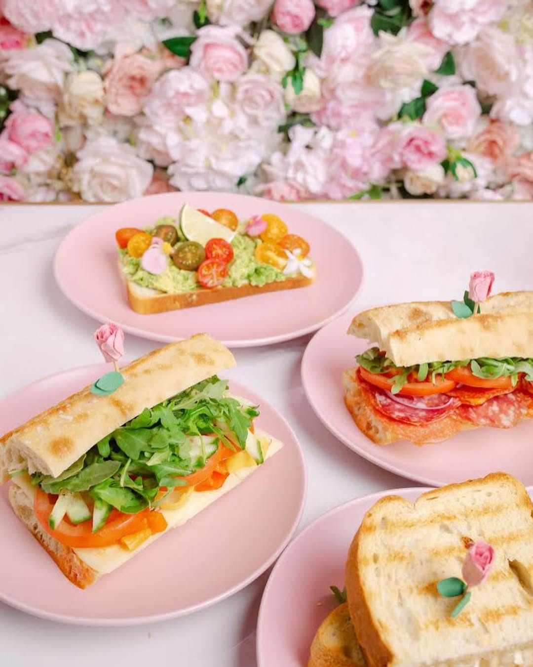 Flower sandwiches