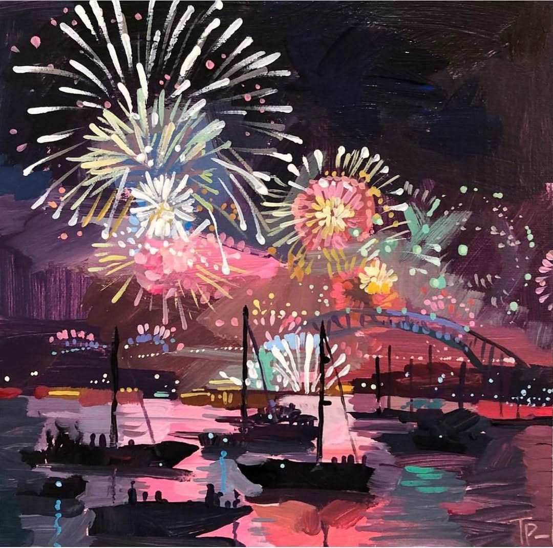 Firework Art Painting