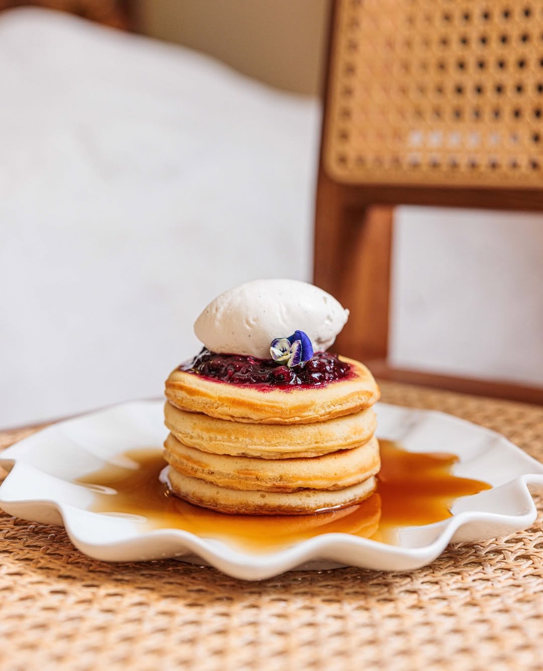 Classic Pancakes with Maple Syrup