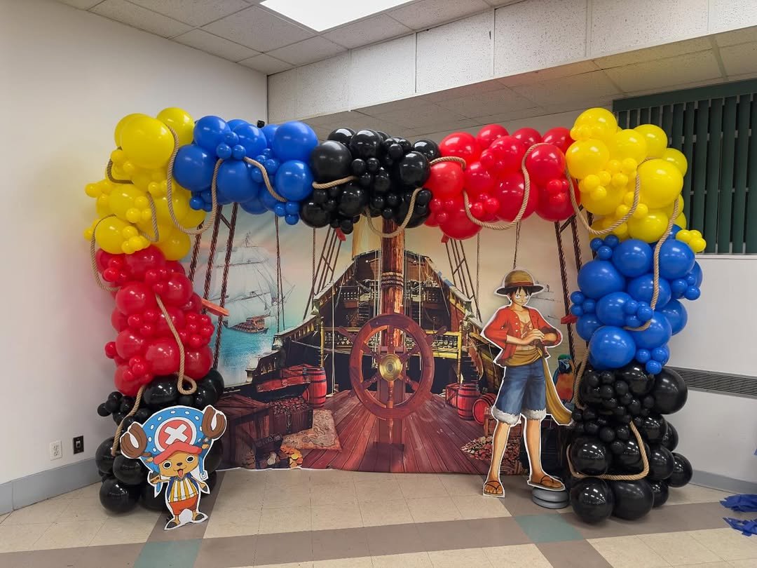 Anime-Themed Balloon Arch