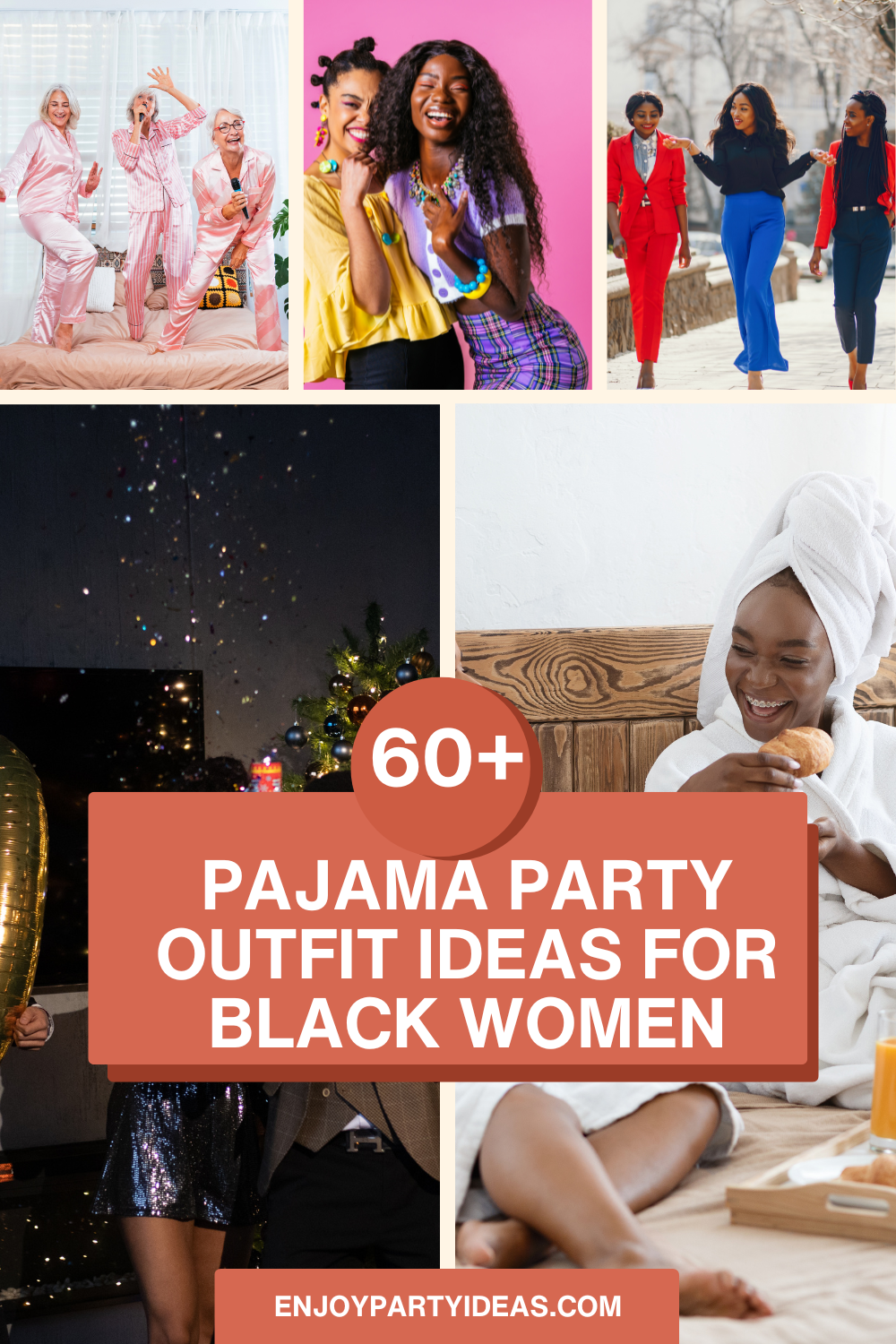 Pajama Party Outfit Ideas for Black women