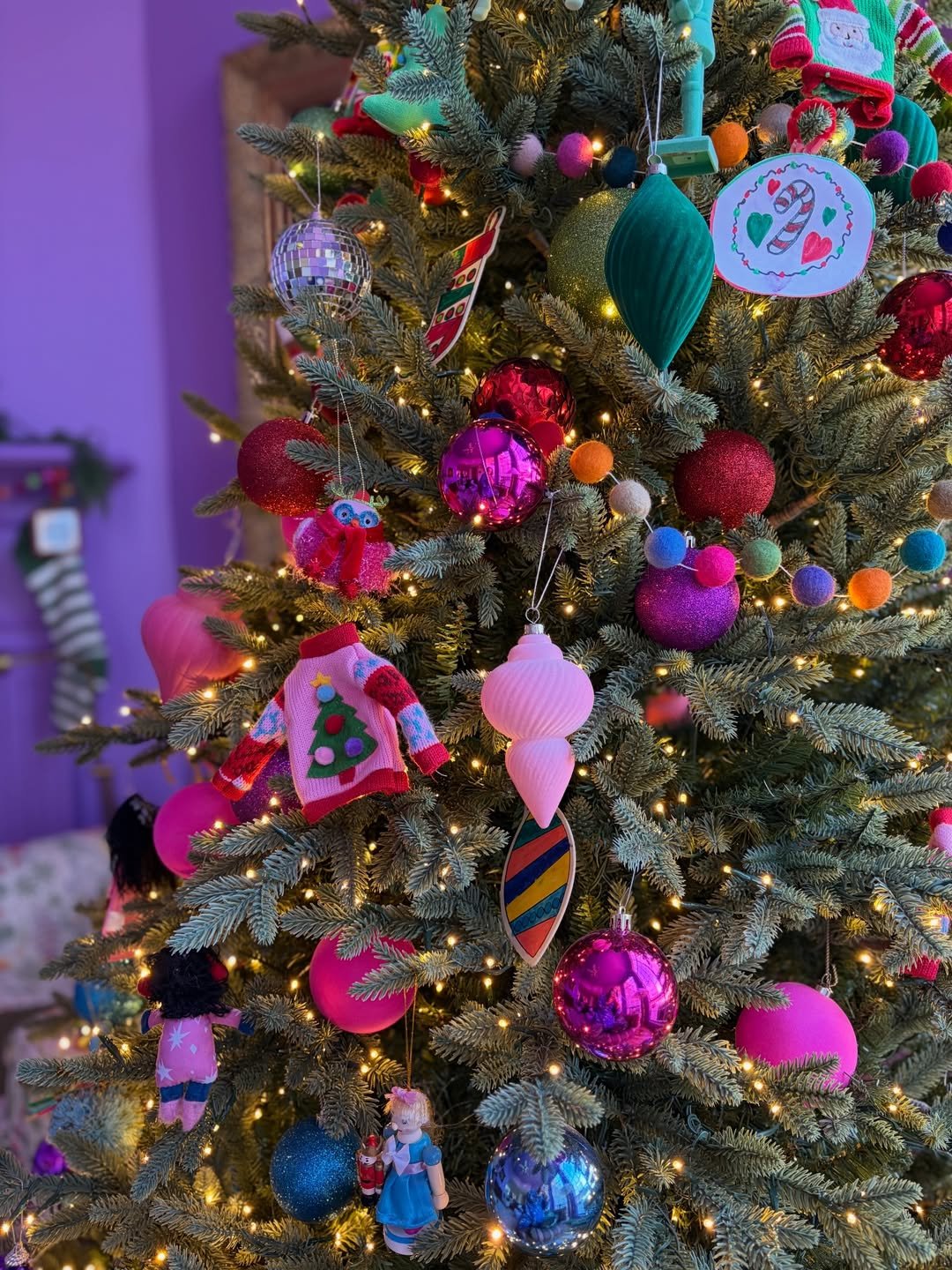 Rainbow Ornament Tree