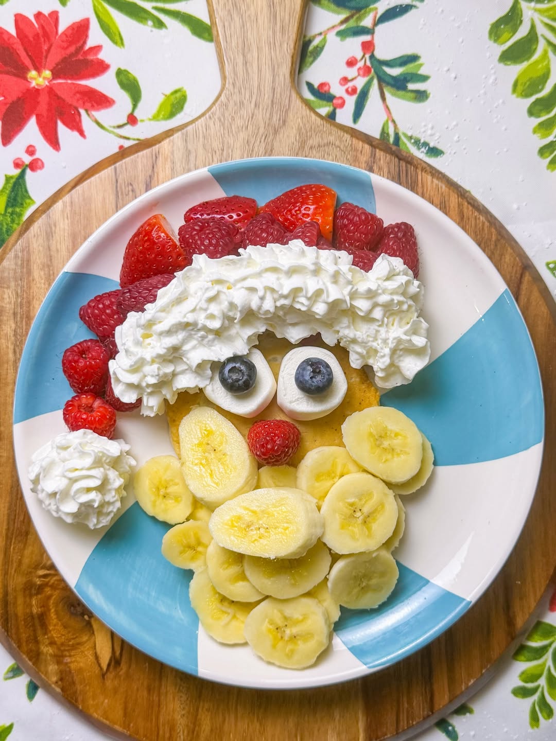 Santa-Shaped Pancakes