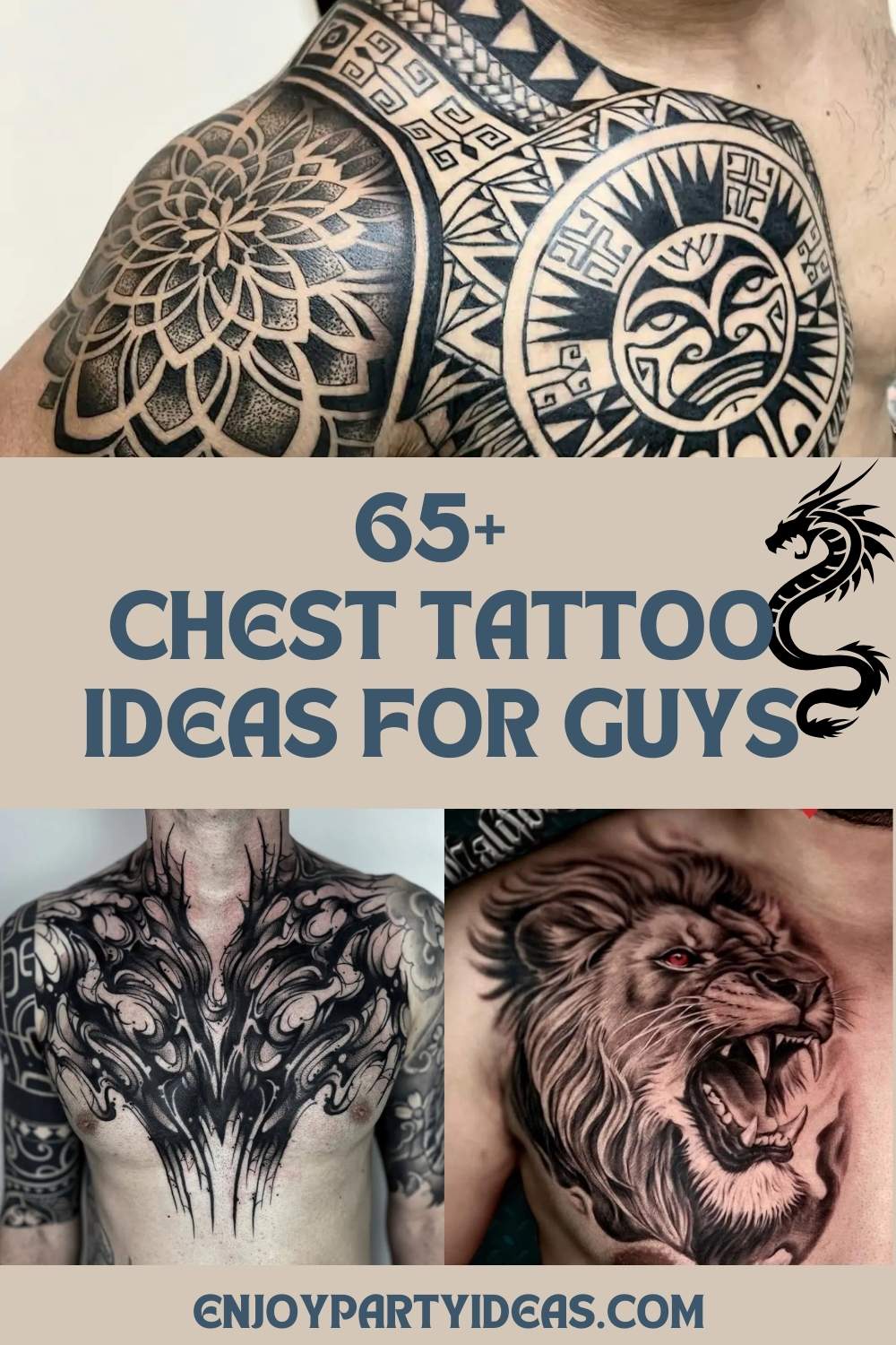 65+ Chest Tattoo Ideas for Guys