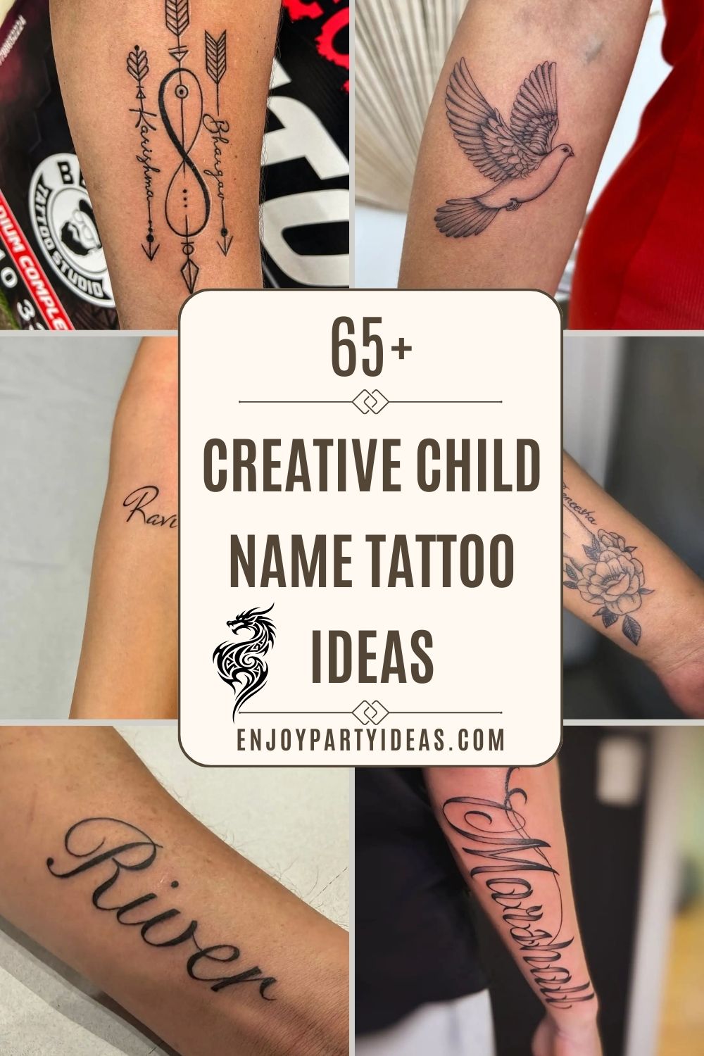 65+ Creative Child Name Tattoo Ideas