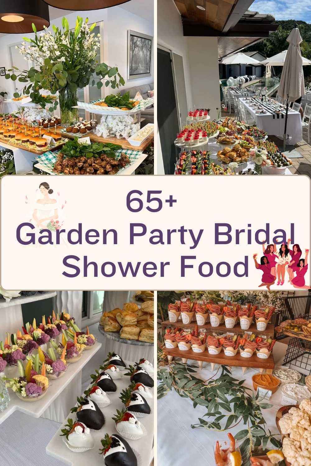 65+ Garden Party Bridal Shower Food