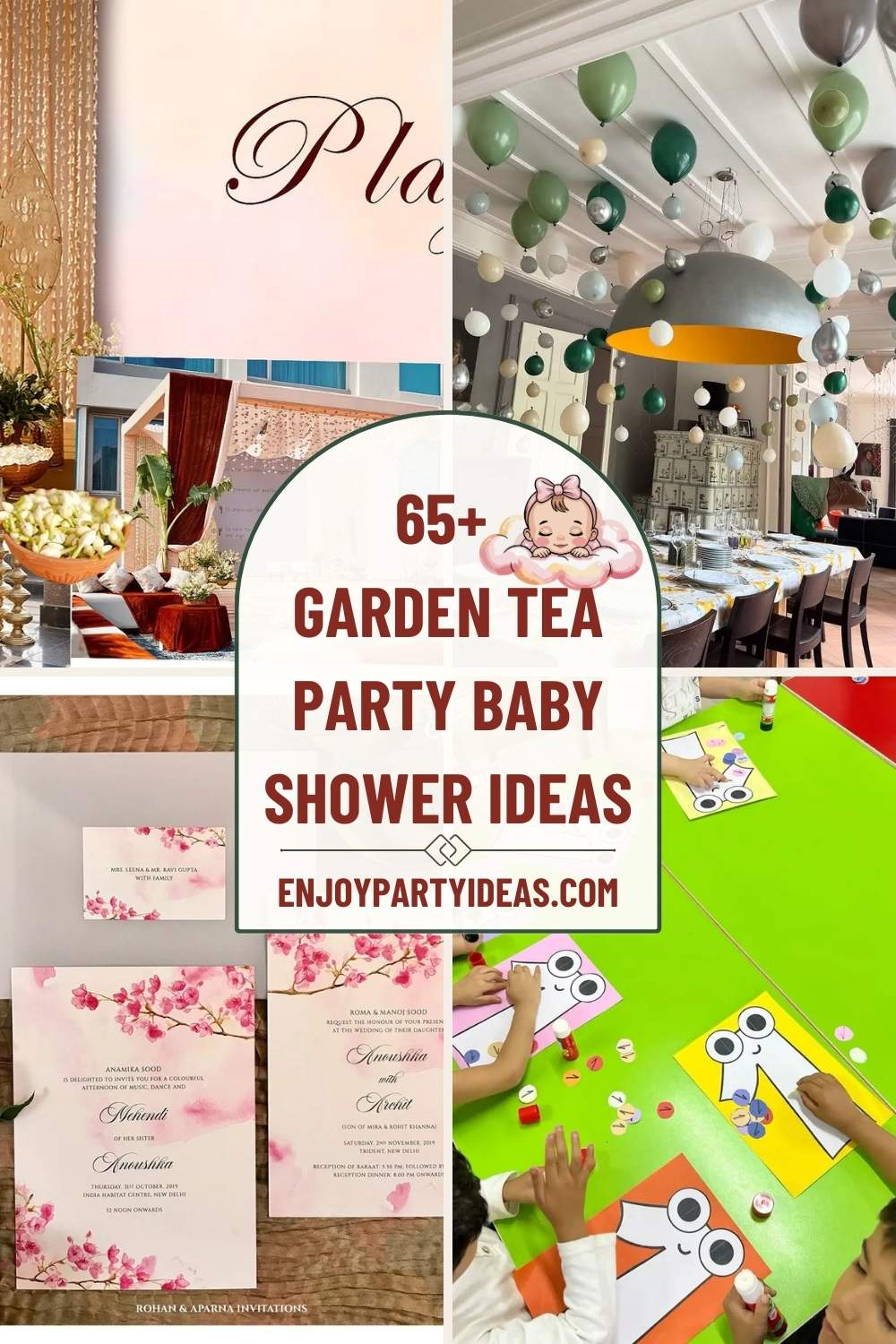 65+ Garden Tea Party Baby Shower Ideas