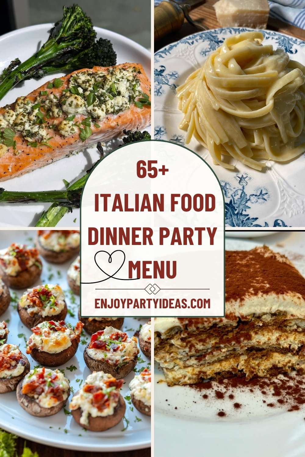 65+ Italian Food Dinner Party Menu