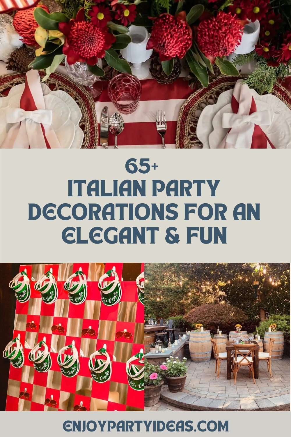 65+ Italian Party Decorations for an Elegant & Fun