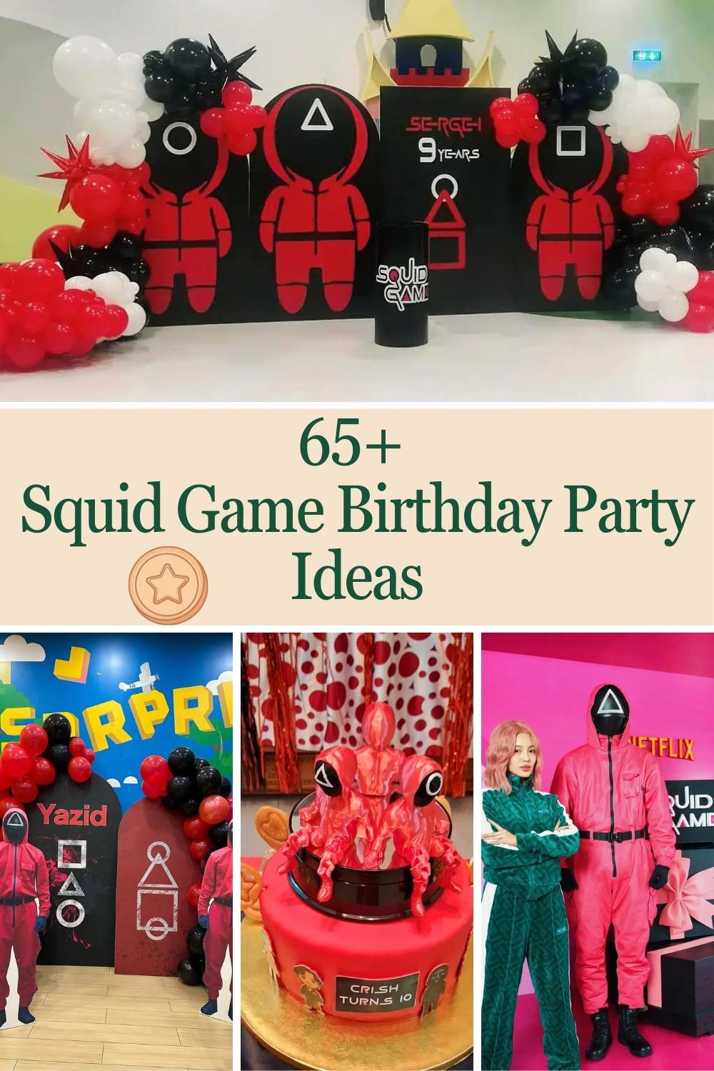 65+ Squid Game Birthday Party Ideas