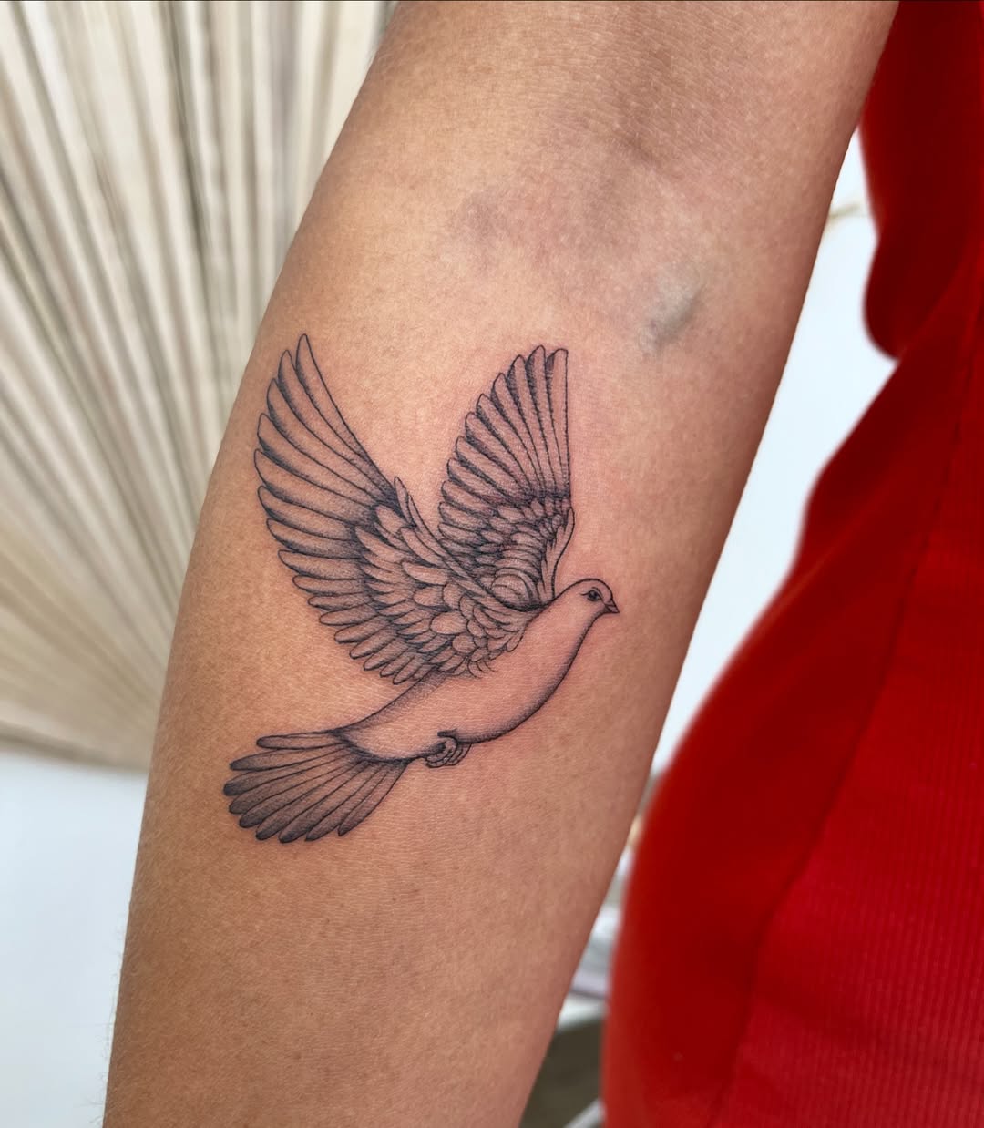 Name with Dove Tattoo