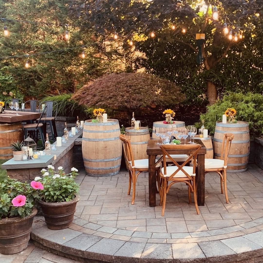 Wine Barrel Tables