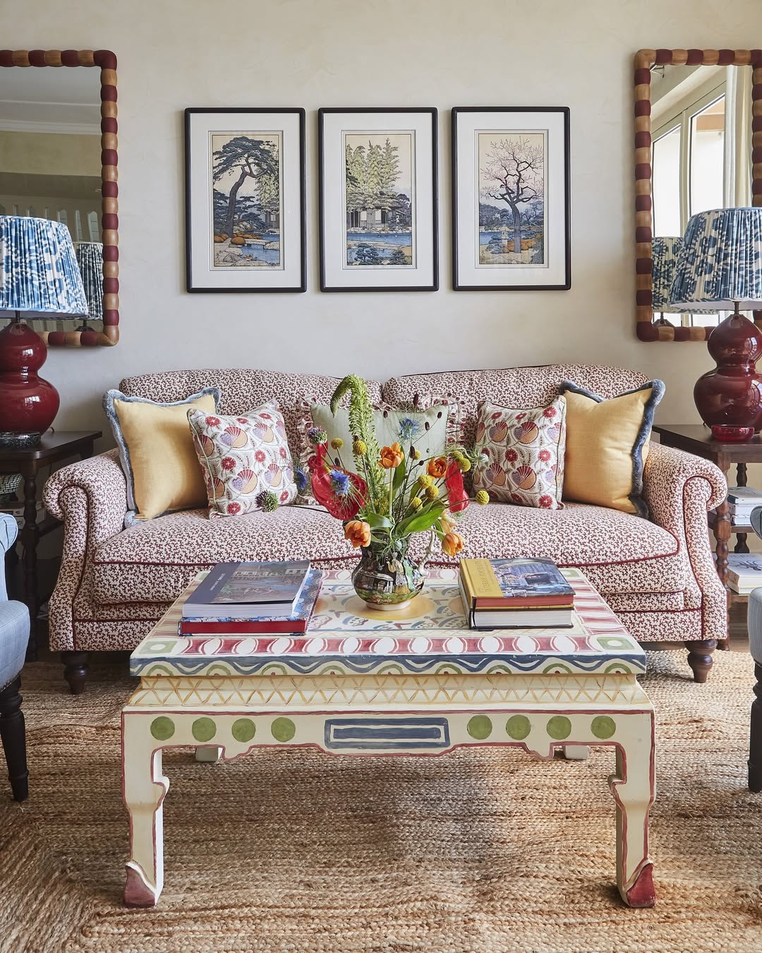 Colorful & Pattern-Based Funky Painted Furniture Ideas