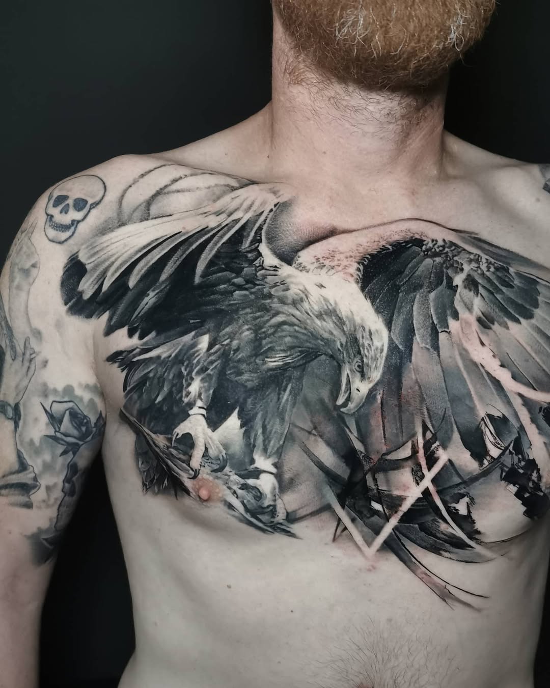 Eagle Chest Tattoo