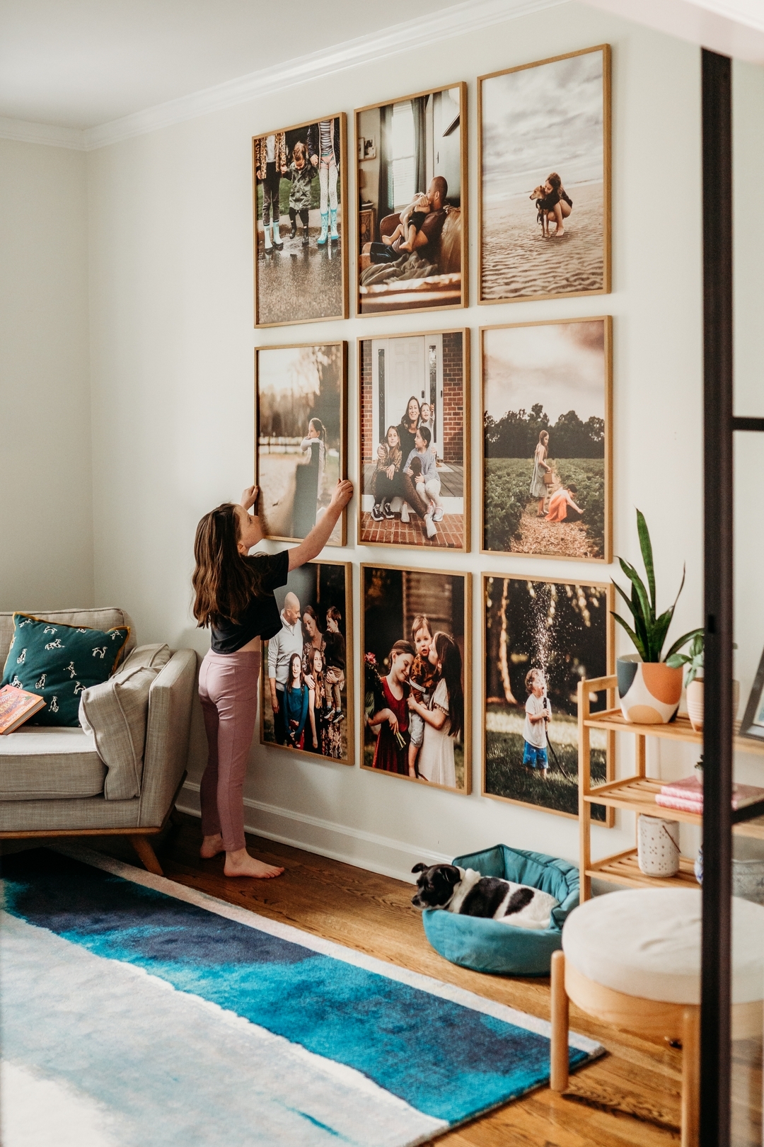 Gallery Wall with Personal Photos