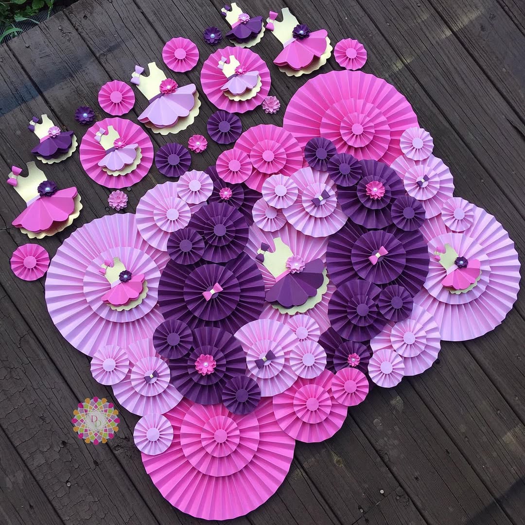 Paper Fans and Rosettes