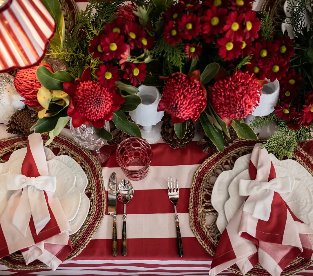 Red and White Checkered Tablecloths
