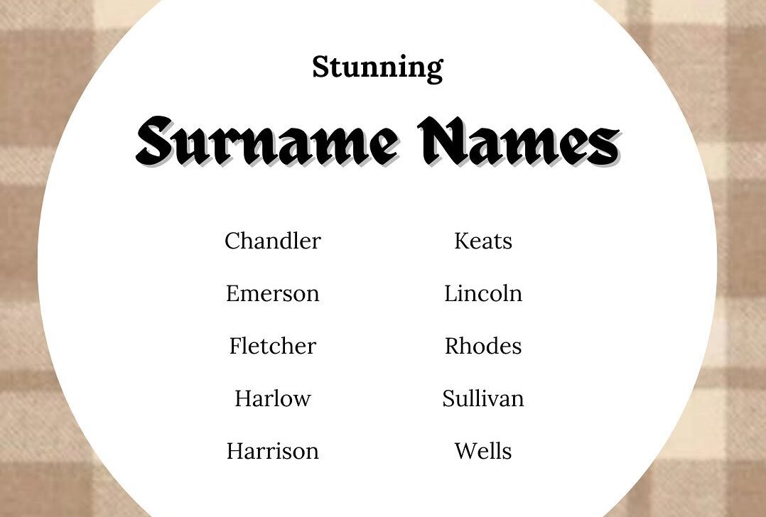 Classic & Timeless Last Name Ideas