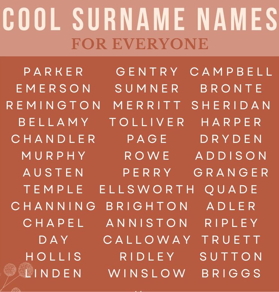 Professional & Elegant Last Name Ideas