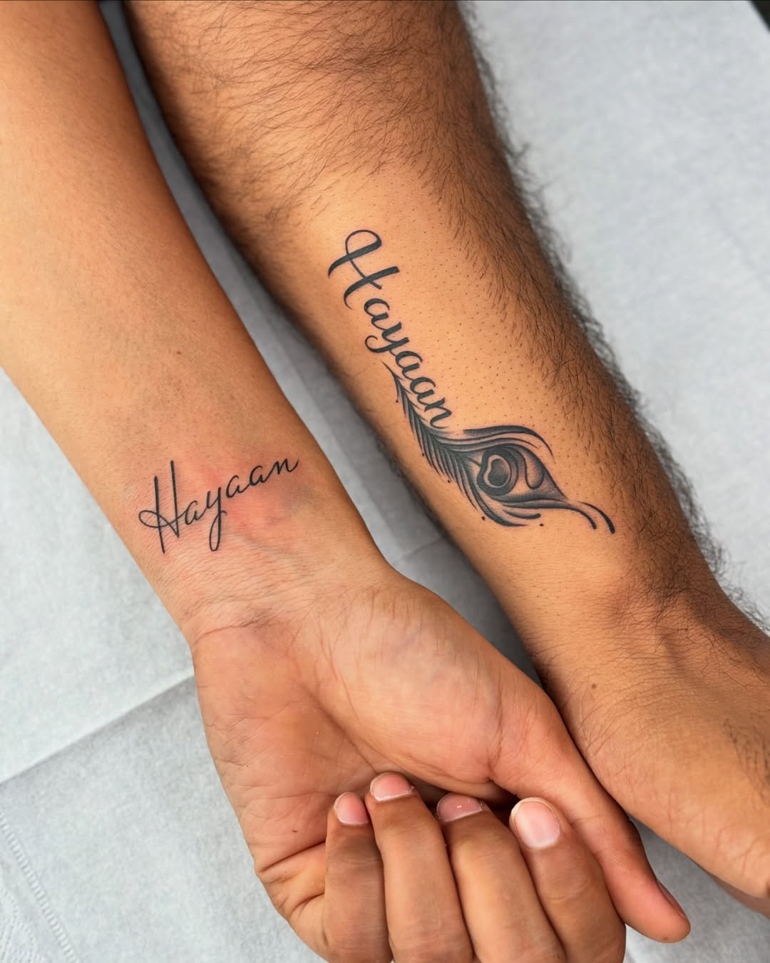 Partner name with heart symbol