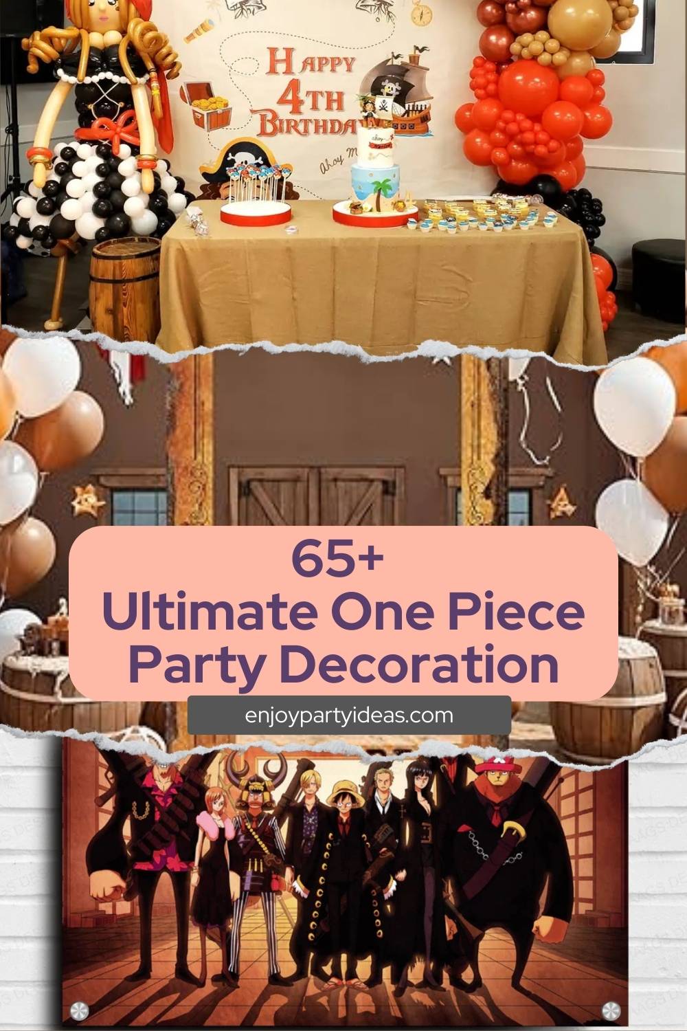 65+ Ultimate One Piece Party Decoration