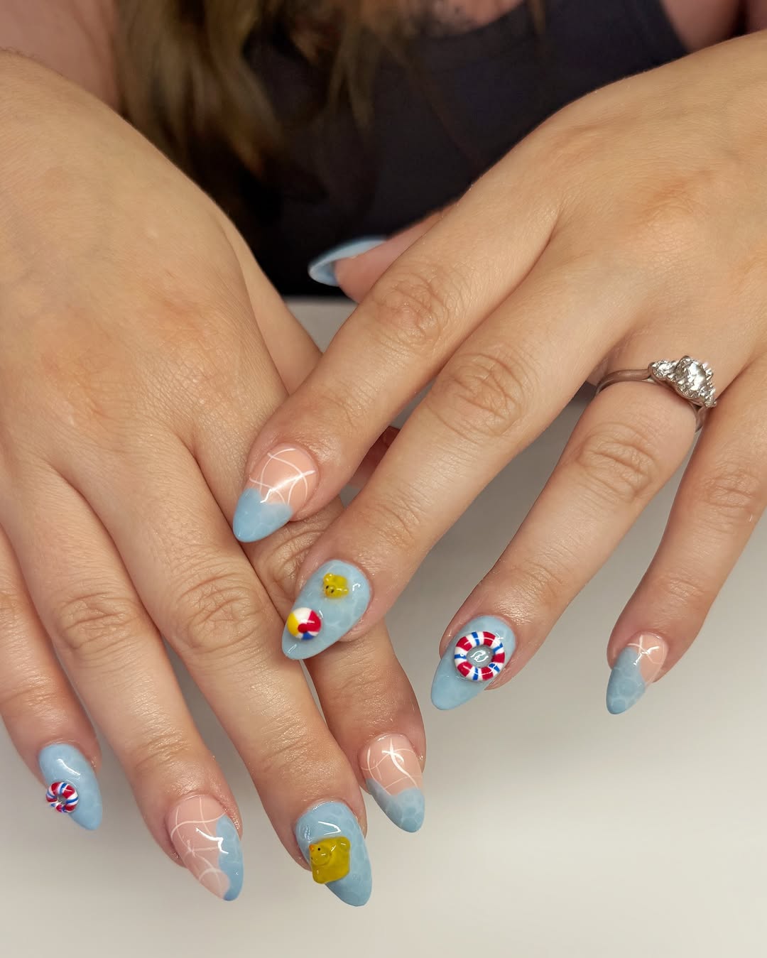 Beach Ball Nails