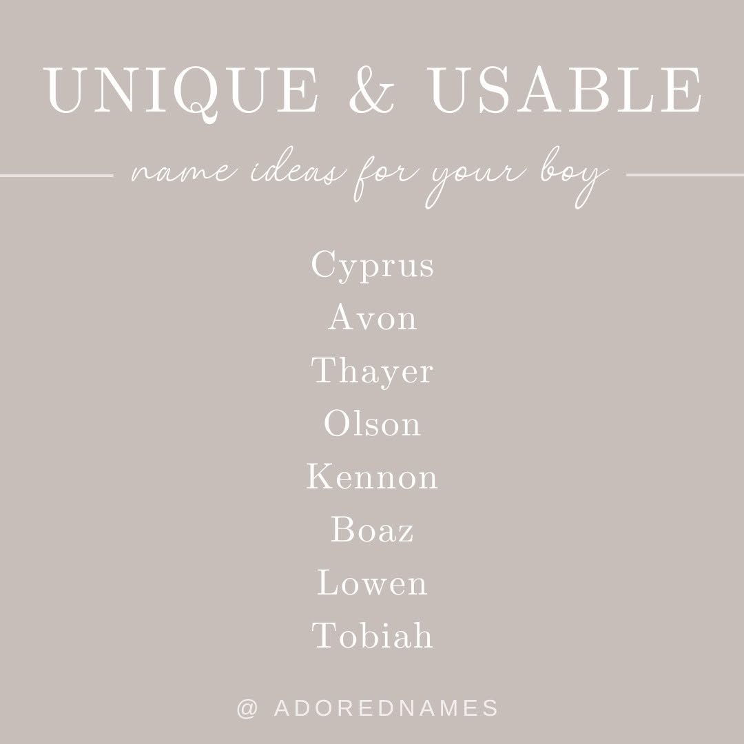 Boy Names Ideas