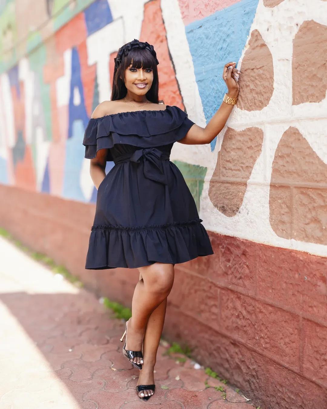 Off-Shoulder Mini Dress