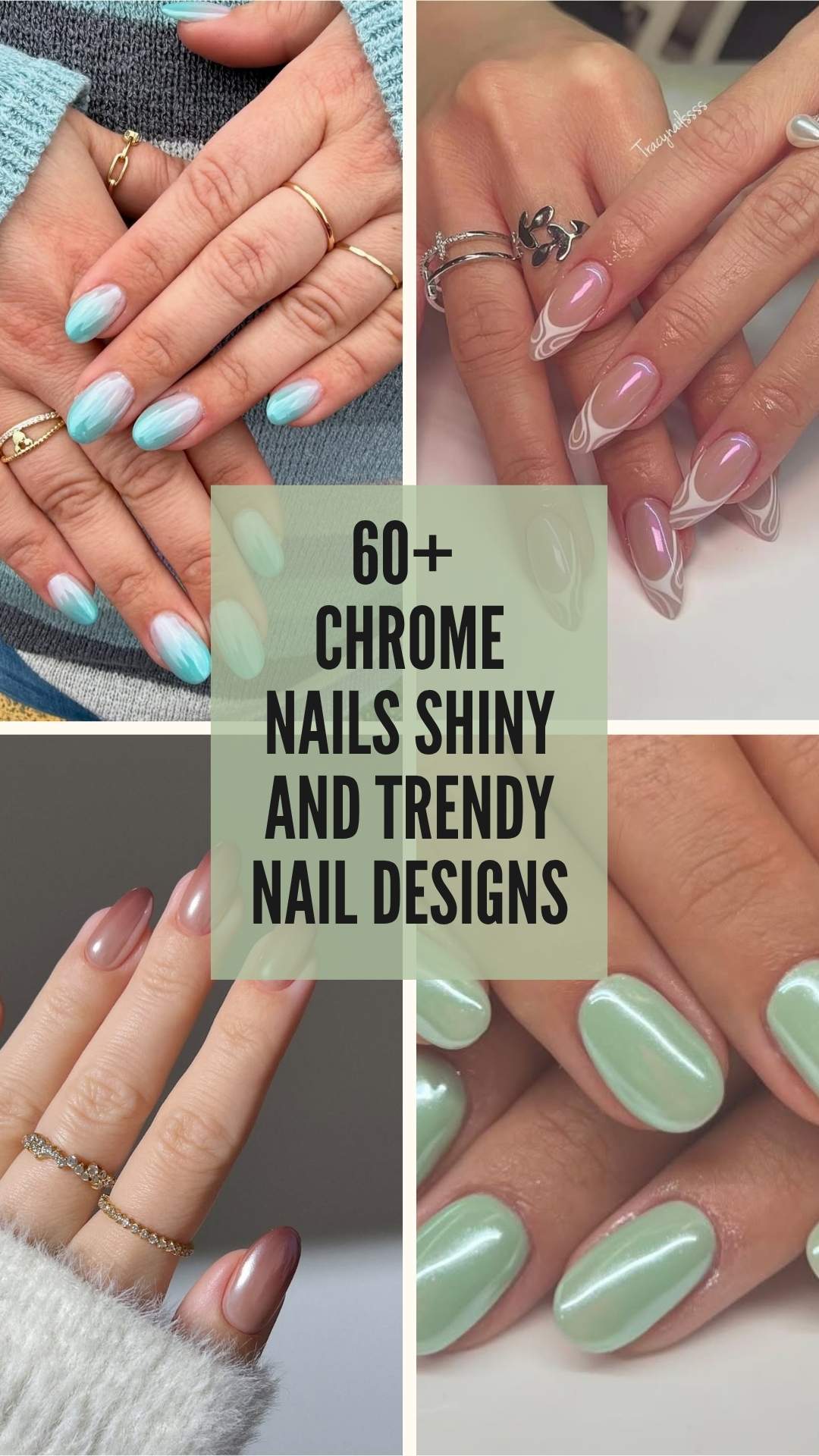60+ Chrome Nails Shiny and Trendy Nail Designs