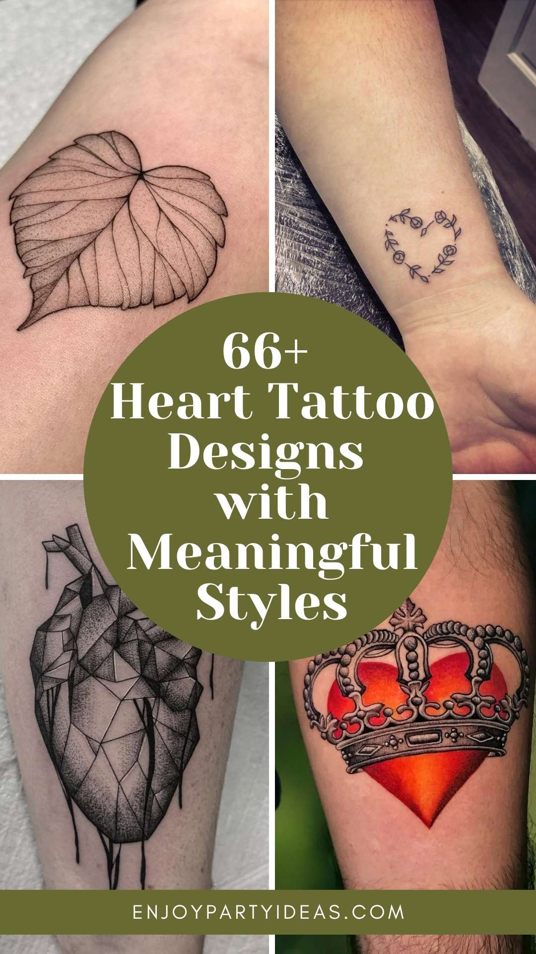66+ Heart Tattoo Designs with Meaningful Styles