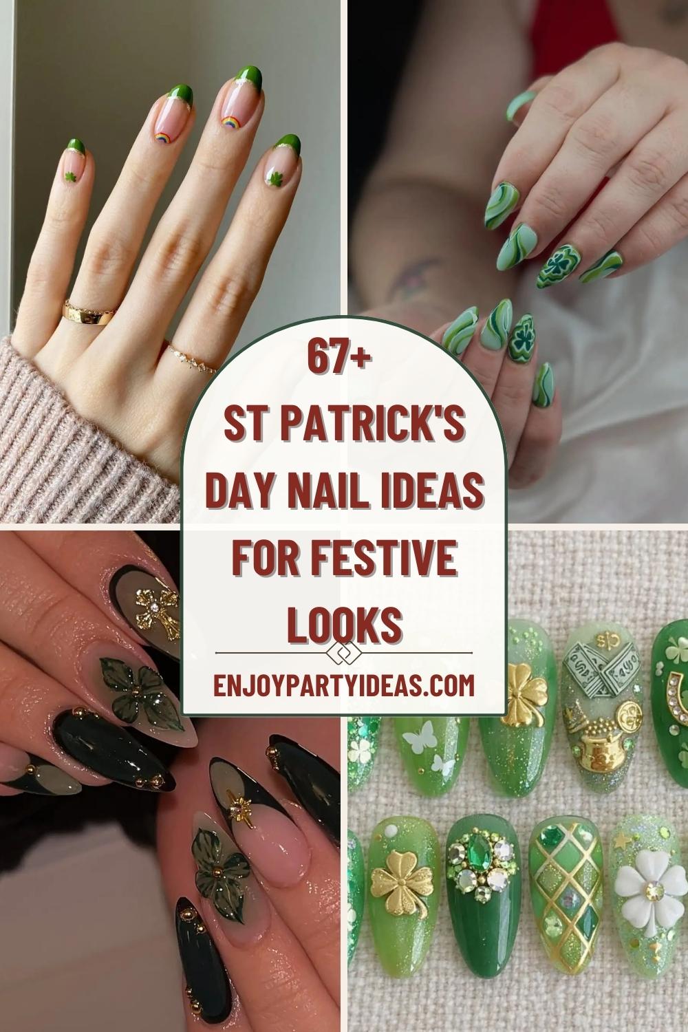 67+ St Patrick's Day Nail Ideas for Festive Looks