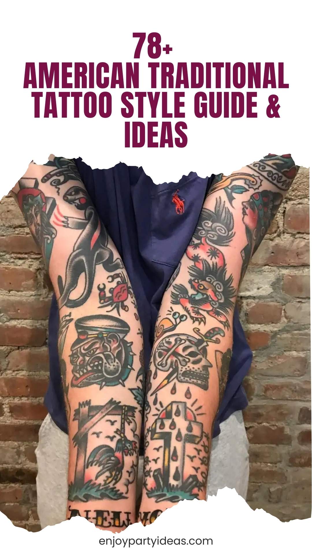 78+ American Traditional Tattoo Style Guide & Ideas