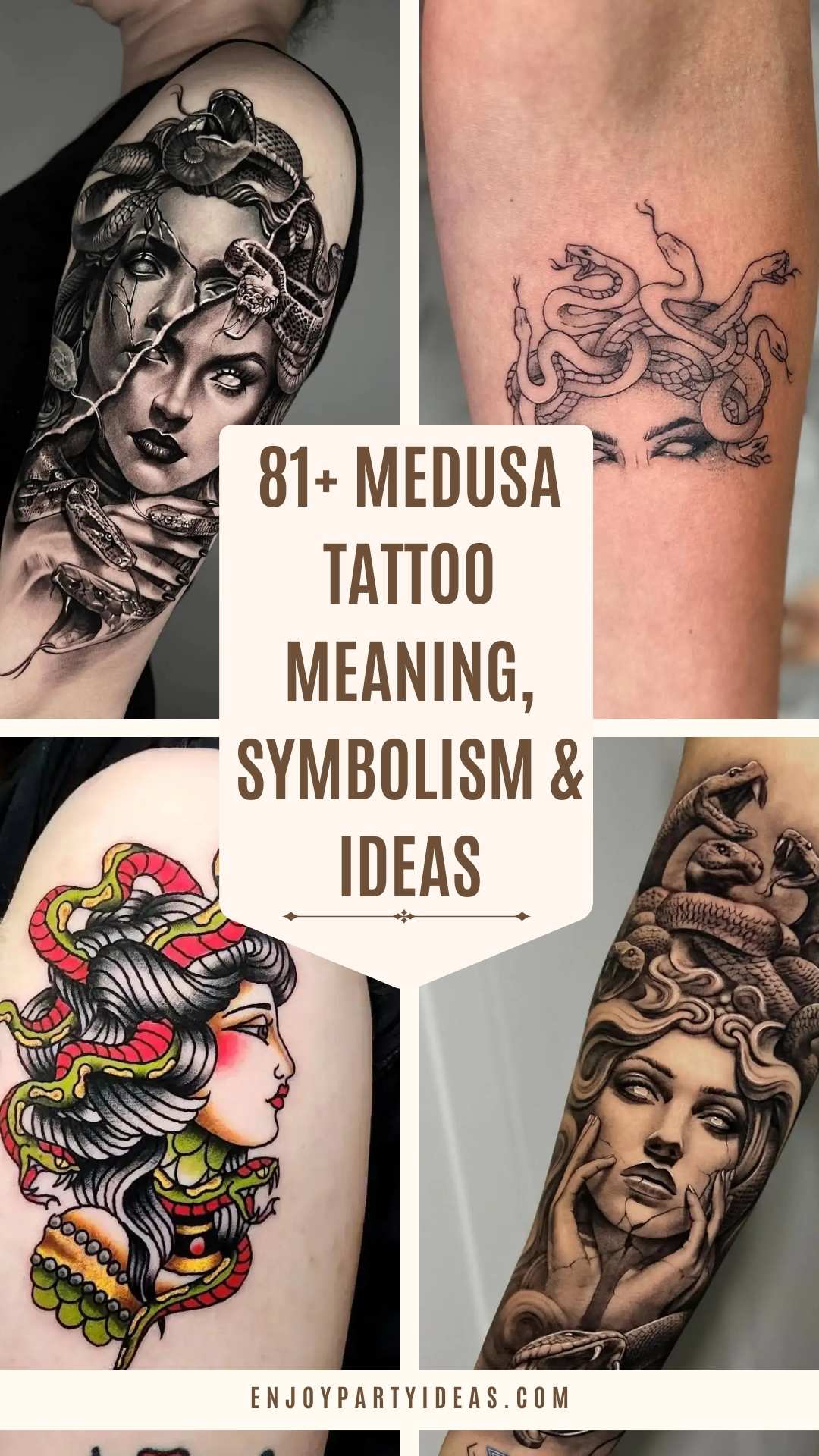 81+ Medusa Tattoo Meaning, Symbolism & Ideas