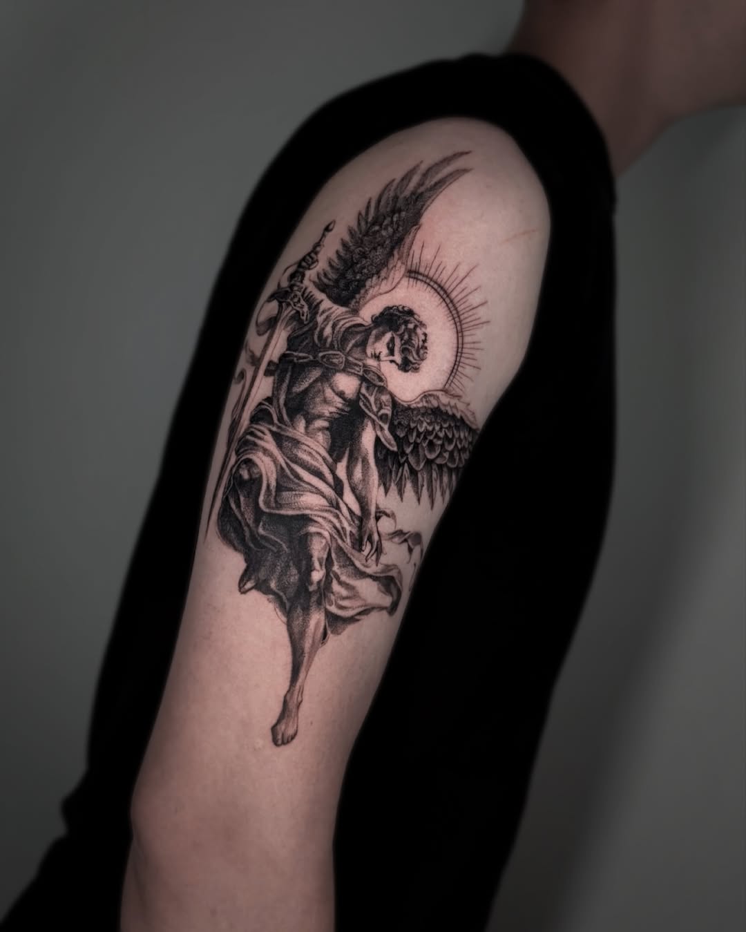 Archangel Michael Wings Only Tattoo