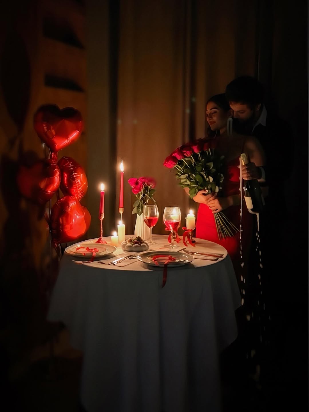 Candlelight Dinner Setup