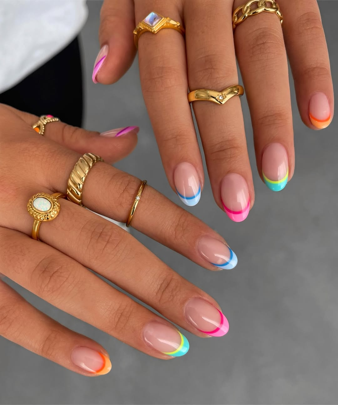 Double French Tips