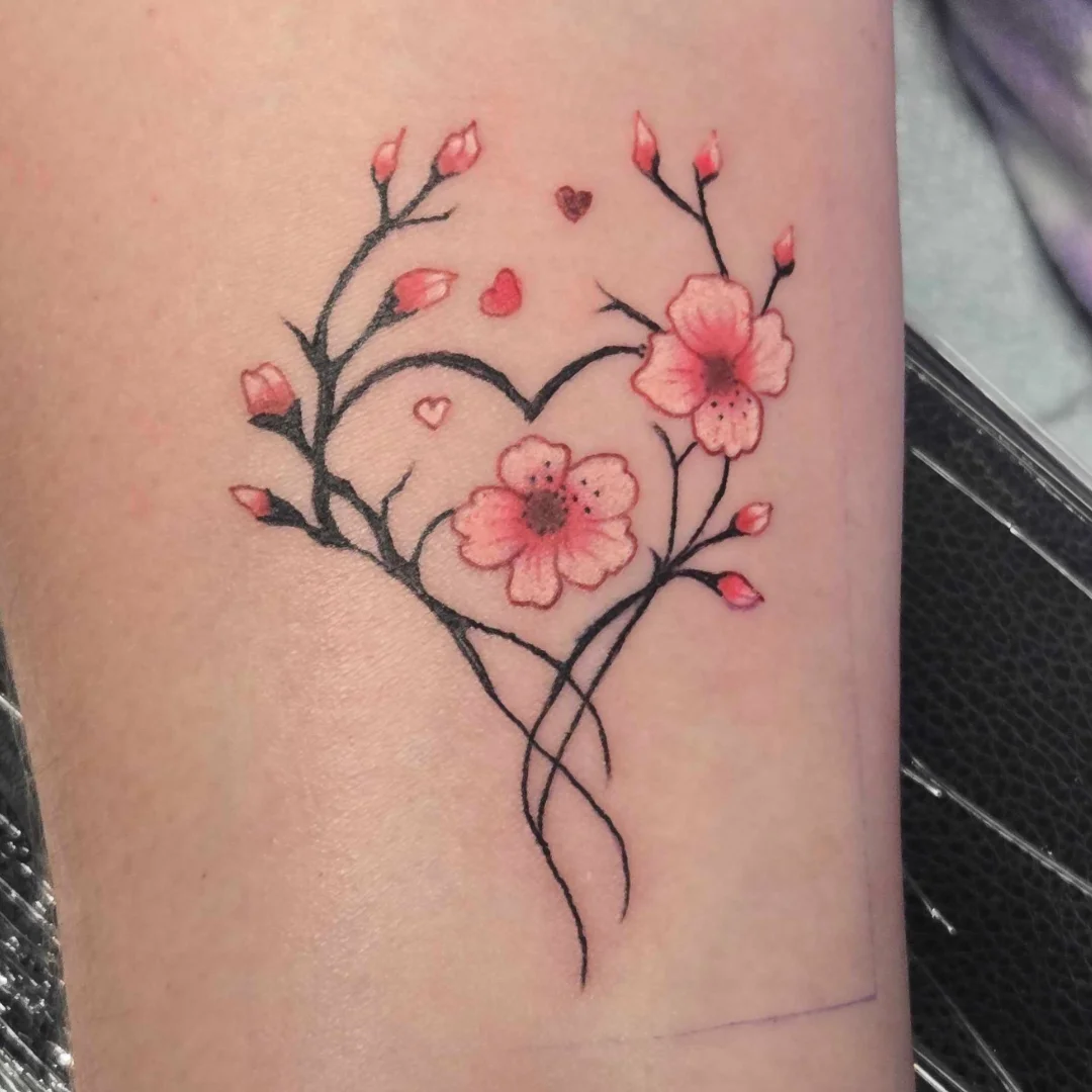 Heart-Shaped Cherry Blossom