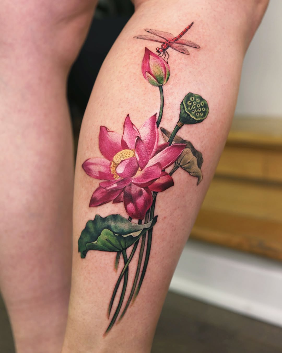 Lotus with Lotus Leaf